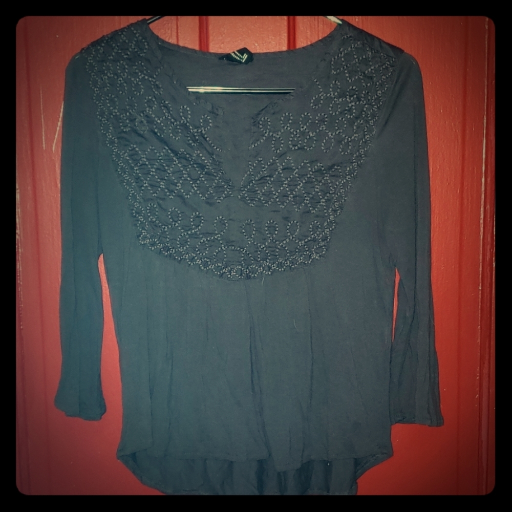 Embroidered forever 21 top